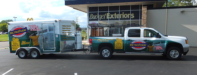 Budget Exteriors truck and trailor